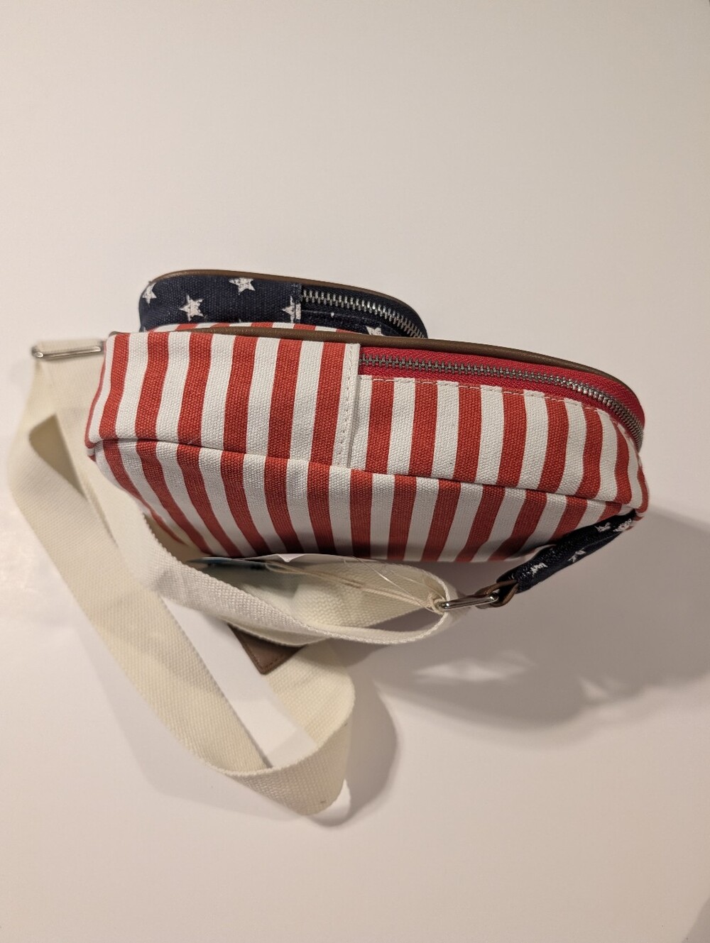 Mad Love Canvas Americana Sling Crossbody Bag - Picture 8 of 16
